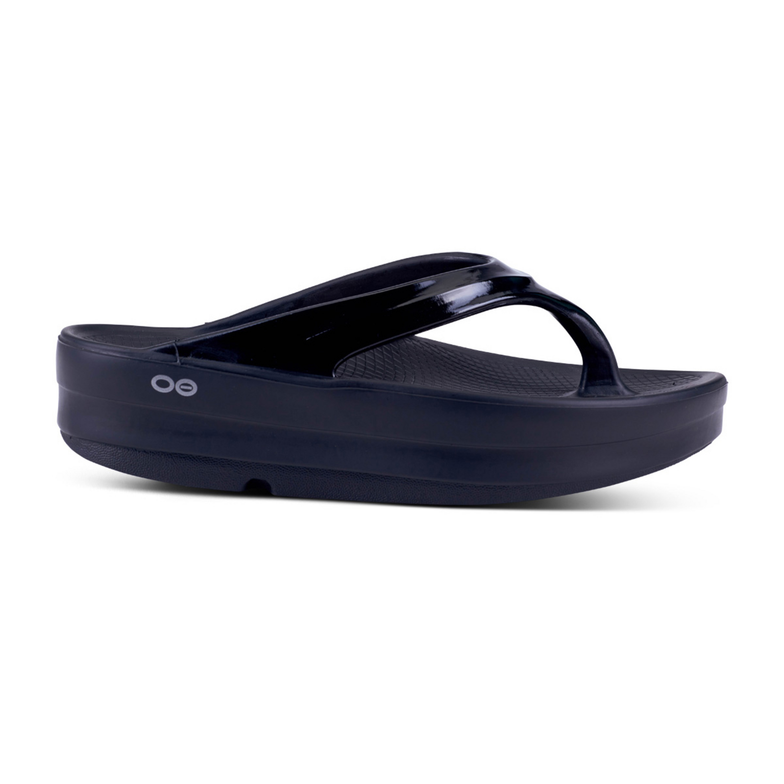 Oofos W OOmega Thong in SCHWARZ