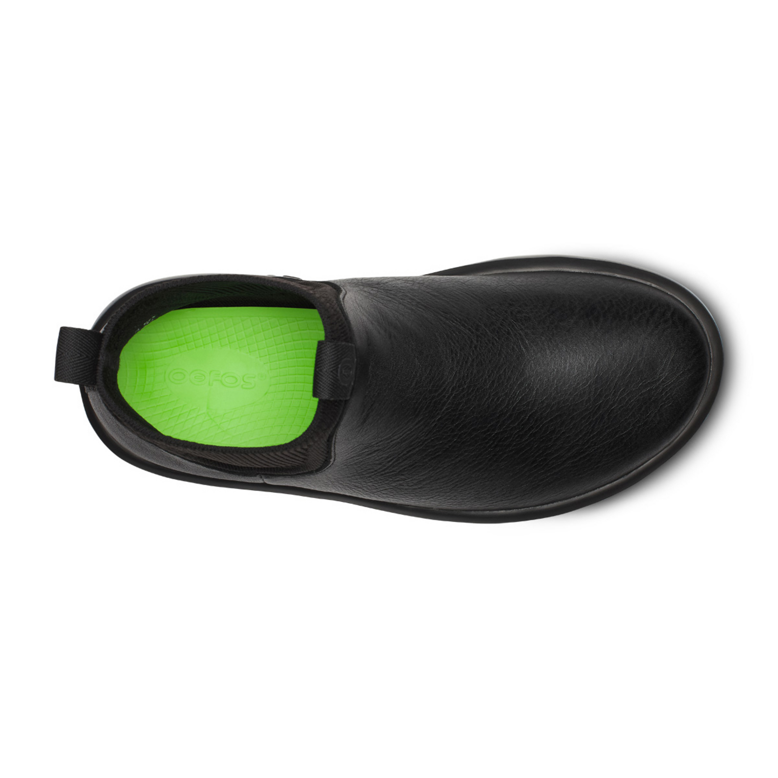 Oofos W OOmega LNDR Leather in SCHWARZ